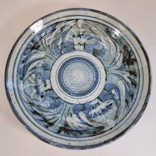 Vintage studio pottery bowl - pottery,