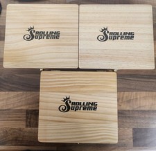 Rolling Supreme Large Premium Wooden Stash Storage Box Size Box MINOR DAMAGE