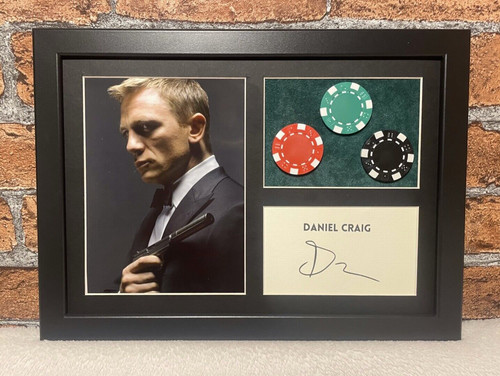 Daniel craig autograph - daniel, framed