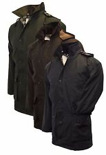 Walker & Hawkes Padded Wax Jacket COTTON Waxed Coat XS-5XL Olive Navy Brown
