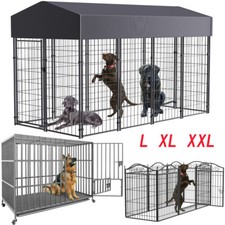 XXL Large Heavy Duty Dog Cage Kennel Steel Metal Pet Dog Crate Playpen Training 
