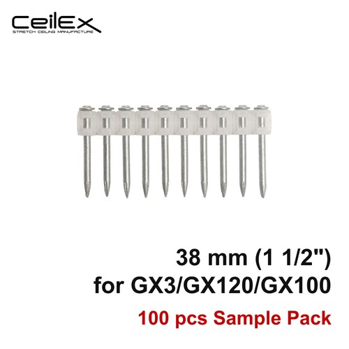 100x collated concrete nails - collated,