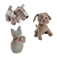 1x/2x Animal Door Stop Vintage Fabric Decorative Home Office Door Stop Stopper