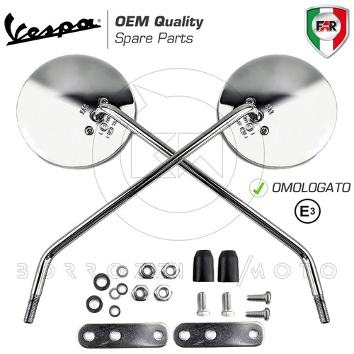 Pair chrome mirrors mirror set - pair,