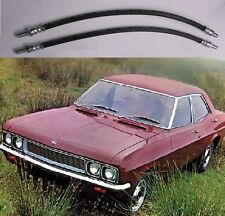(x2) VAUXHALL Victor FD (1600 & 2000)   FRONT BRAKE HOSES HOSE PIPES  (1967- 72