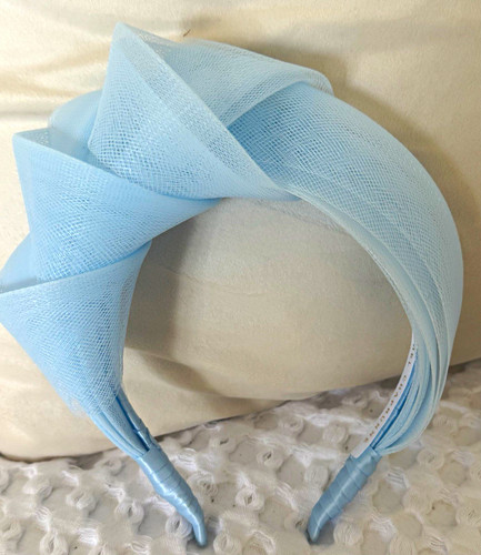 Light blue fascinator headband - light,