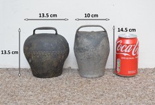 2x Vintage cow bells old Swiss cow bell  - FREE DELIVERY