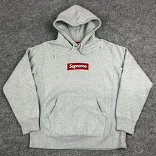 Supreme Hoodie Mens L Gray
