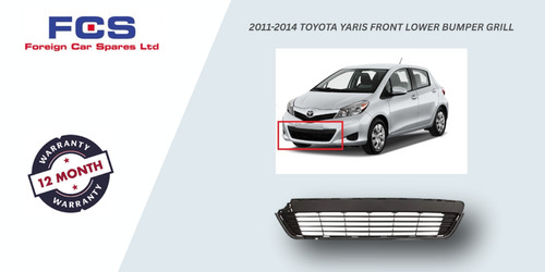 New front lower bumper grill - front,
