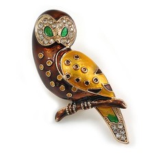 Brown/Yellow Enamel Crystal