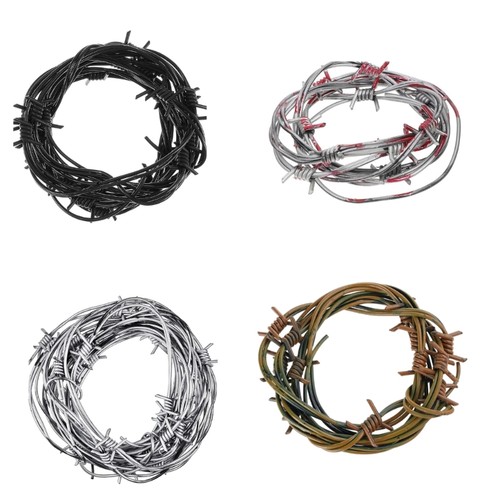 Fake rusted barbed wire - fake,