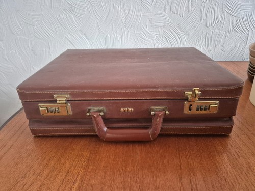 Antler briefcase vintage brown - vintage,