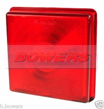 Red Rear Stop/Tail Light Lens For Ifor Williams Trailer P06770/T As Rubbolite