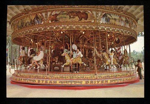 Amusement park postcard great - park,