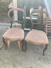 Balloon Back Dining Chairs x 2