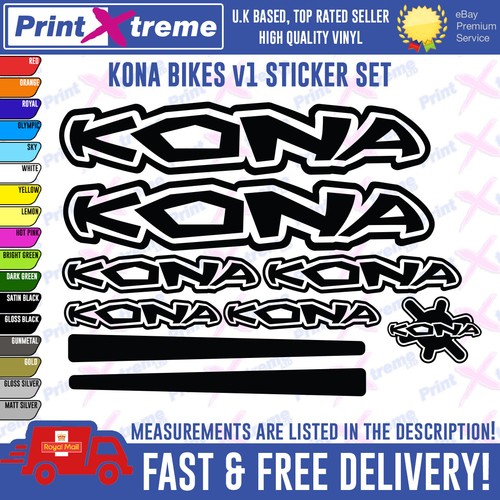 Kona bikes vinyl decals - vinyl,
