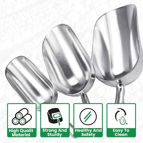 Aluminium flour scoop ice - aluminium,