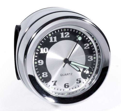 Handlebar clock metal chrome - clock,