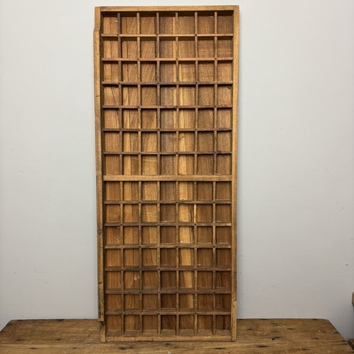 Vintage wooden printers tray - wooden,