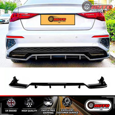 Audi S3 A3 S Line Diffuser 8Y Saloon Rear Lip Valance 2020+ Body Kit Bumper Lip