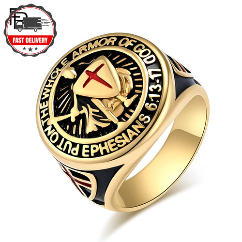 Men retro templar shield - men’s,