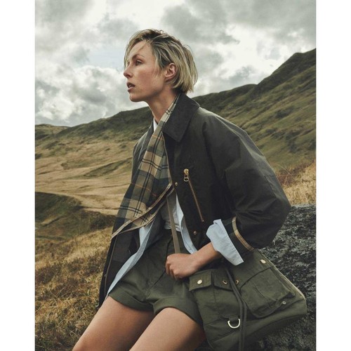 Barbour bark argill wax jacket - argill,