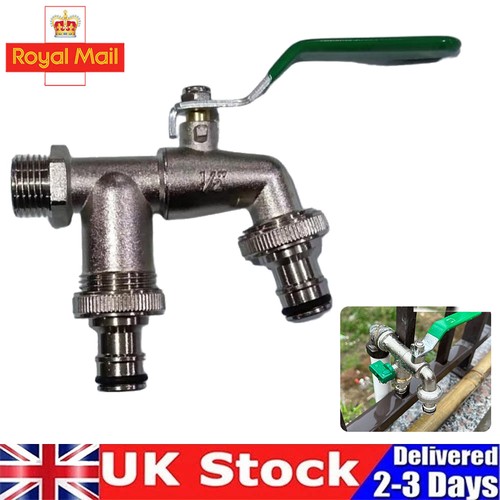 Double garden tap - garden,