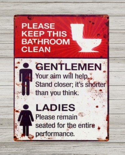 Vintage toilet humor metal - toilet,