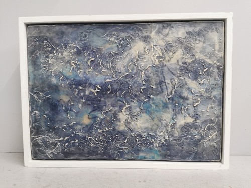 Encaustic wax and mixed media - and,