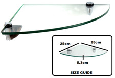 CLEAR GLASS WALL MOUNTED