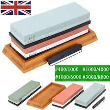 1000/6000 3000/8000 Grit Premium Whetstone Cut knife Sharpener Whet Stone Set