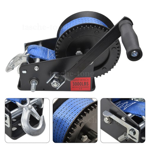 Heavy duty 3000lbs hand winch - duty,