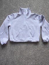 Lululemon Brushed Soft Stream Half Zip Size 4 Serene Blue Worn Once!