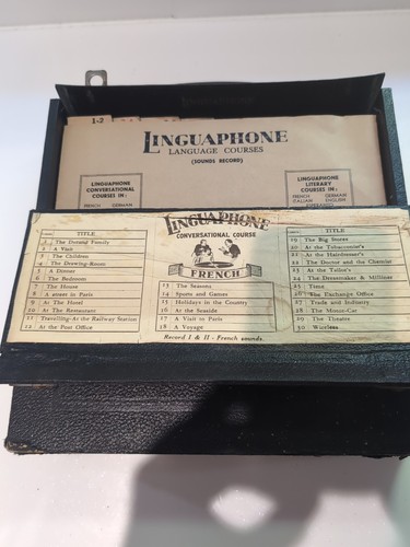 Vintage linguaphone french - vintage,