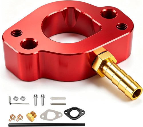 Red intake manifold pipe with - intake,