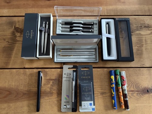 Parker pen sets - pen, sheaffer