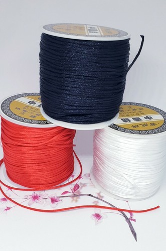 1mm satin nylon cord - ,