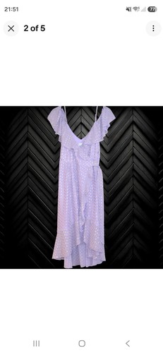 Quiz size lilac gold frill - lilac,