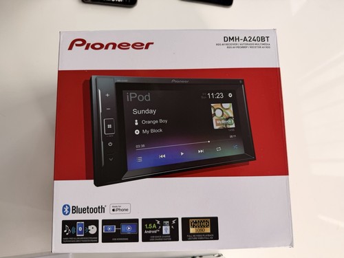 Pioneer dmh a240bt double din - dmh-a240bt,