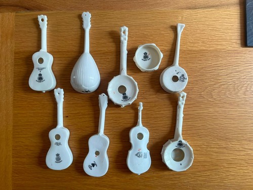 Crested ware lot - lot, musical