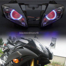 Projector Headlight HID Blue Angel Red Devil Eyes for Yamaha YZF R6 2008-2015