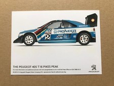 Peugeot 405 T16 Pikes Peak Press Photograph