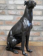 Large Resin Vintage Style Whippet Garden Ornament Outdoor Decor Statue Figurine
