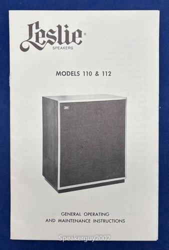 Original leslie speaker model - original,