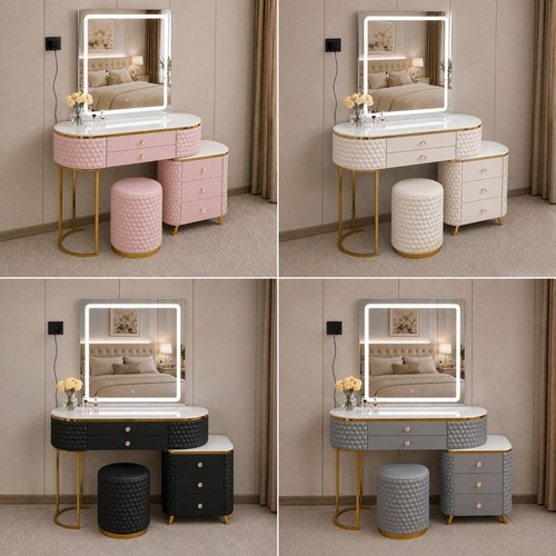 Dressing table set with - set, led