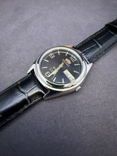 Vintage Orient Day Date 3 Star Automatic Mens Watch Mint Condition New Strap
