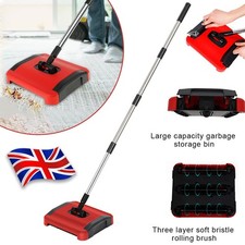Manual Carpet Sweeper Non Electric Sweeper Floor Duster Broom Carpet Cleaner