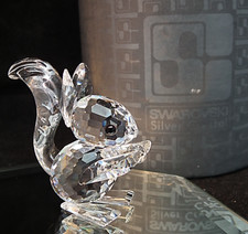 Swarovski Crystal Vintage Clear Squirrel - Item Number 011871 - Boxed