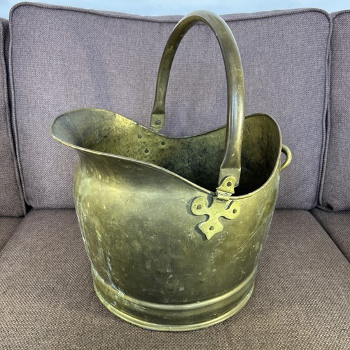 Antique brass fireside helmet - antique,