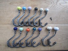Rustic Ceramic iron hook hat